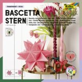 Feuilles pliables étoile Bascetta, 150 x 150 mm, jaune