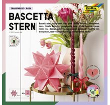 Feuilles pliables étoile Bascetta, 150 x 150 mm, jaune