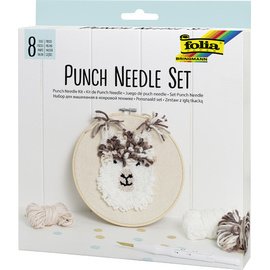 Kit de Punch Needle en alpaga, 8 pièces