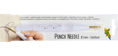 Aiguille à puncher avec enfile-aiguilles, réglable