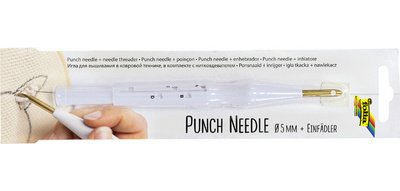Aiguille à puncher avec enfile-aiguilles, réglable