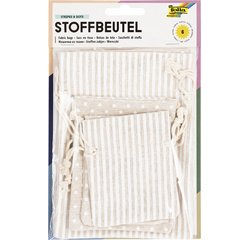 Sachet en tissu avec impression de motif, 3 tailles