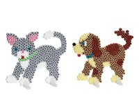 Hama Perles à repasser midi 'Chien & chat', boîte cadeau