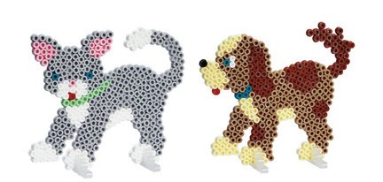 Hama Perles à repasser midi 'Chien & chat', boîte cadeau