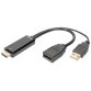 Adaptateur HDMI 4K vers DisplayPort, 0,2 m, noir