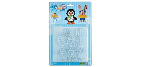 Hama Plaques pour perles à repasser 'Pingouin, lapin'