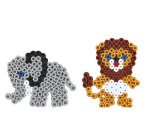 Hama Perles à repasser maxi + plaques 'Lion, petit éléphant'