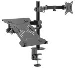 Support universel pour écran et laptop, noir