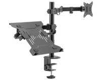 Support universel pour écran et laptop, noir