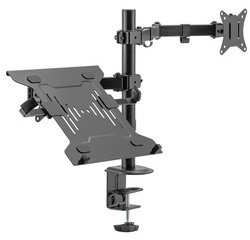 Support universel pour écran et laptop, noir