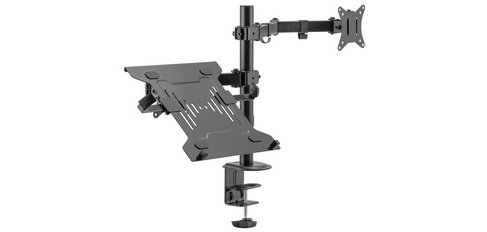 Support universel pour écran et laptop, noir