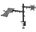 Support universel pour écran et laptop, noir