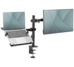 Support universel pour écran et laptop, noir