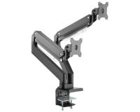 Support double écran universel, fixation par serrage