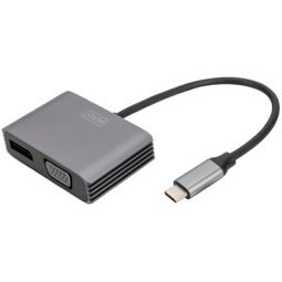 Adaptateur graphique USB-C 4K 2en1 DisplayPort + VGA