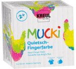 Gouache aux doigts fluo 'MUCKI', 150 ml, set de 4