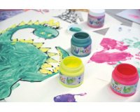 Gouache aux doigts fluo 'MUCKI', 150 ml, set de 4