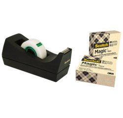 Dévidoir de ruban adhésif C38, 14 rouleaux incl.,noir