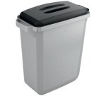 Deksel DURABIN ECO 60 rechthoekig zwart