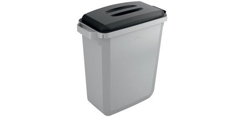Deksel DURABIN ECO 60 rechthoekig zwart