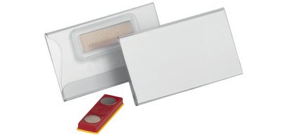 Porte-badge à aimant, 75 x 40 mm, anti-rotation