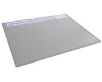 Sous-main avec calendrier, PP, gris