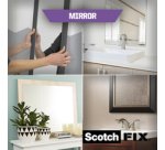 3M Ruban adhésif de fixation -Fix pour miroir, blanc