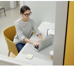 Schreibunterlage mit dekorativer Rille Durable, PP, Größe 530 x 400 mm, transparent weiß