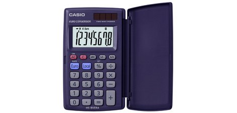 Calculatrice de poche HS-8 VERA, alimentation solaire