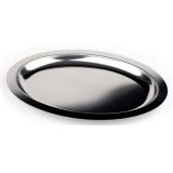 Plateau en inox Finesse, rond