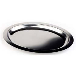 Plateau en inox Finesse, rond