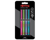 Fineliner, largeur de tracé: 0,4 mm, blister de 4