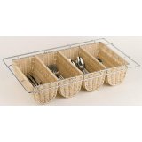 Bestekbak BUFFET GN 1/1 4 vakken beige