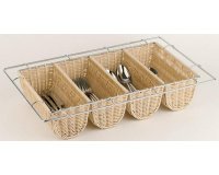 Range-couverts BUFFET GN 1/1, 4 compartiments, beige
