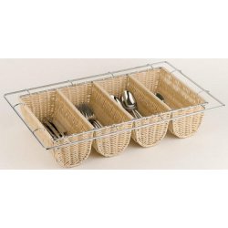 Range-couverts BUFFET GN 1/1, 4 compartiments, beige