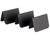 Présentoir de table, 75 x 35 x 50 mm, set de 10, noir