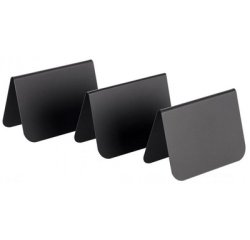 Présentoir de table, 105 x 60 x 65 mm, set de 10, noir