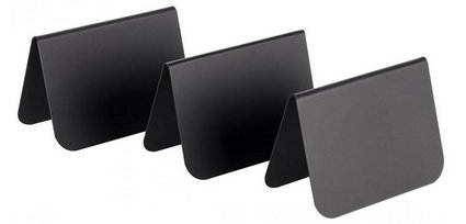 Tischdisplay 75 x 35 x 50 mm schwarz - Set von 10 Stück