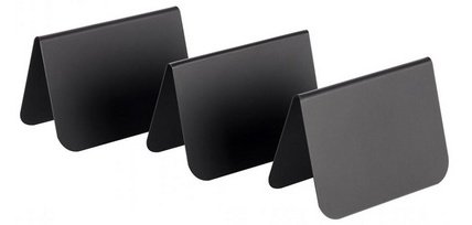 Présentoir de table, 105 x 60 x 65 mm, set de 10, noir