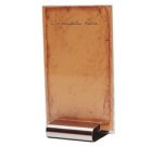 Porte-menu de table, 80 x 70 x 20 mm, argent