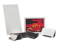 Porte-menu de table, 60 x 45 x 40 mm, argent