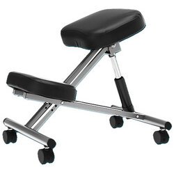 UNILUX Tabouret ergonomique assis-genoux ERGO LEG, noir