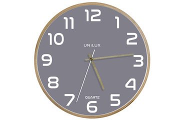 Wandklok met quartzhorloge 'BALTIC' blauw
