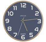 Horloge murale à quartz 'BALTIC', bleu