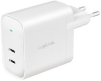 Adaptateur de prise USB, 2x USB-C PD, 40 W, blanc
