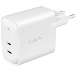 Adapter mit USB-Anschluss, 2x USB-C PD, 40 W, weiß