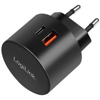 Adaptateur de prise USB, 2x USB, 20 watts, noir