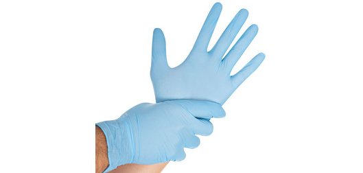 Gant d'examen SAFE VIRUS, M, bleu - Boîte de 100 gants