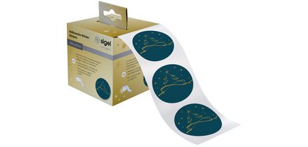 Sticker de Noël 'Christmas tree petrol', en rouleau