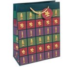 Sac cadeau de Noël "Cut-out style", papier fin